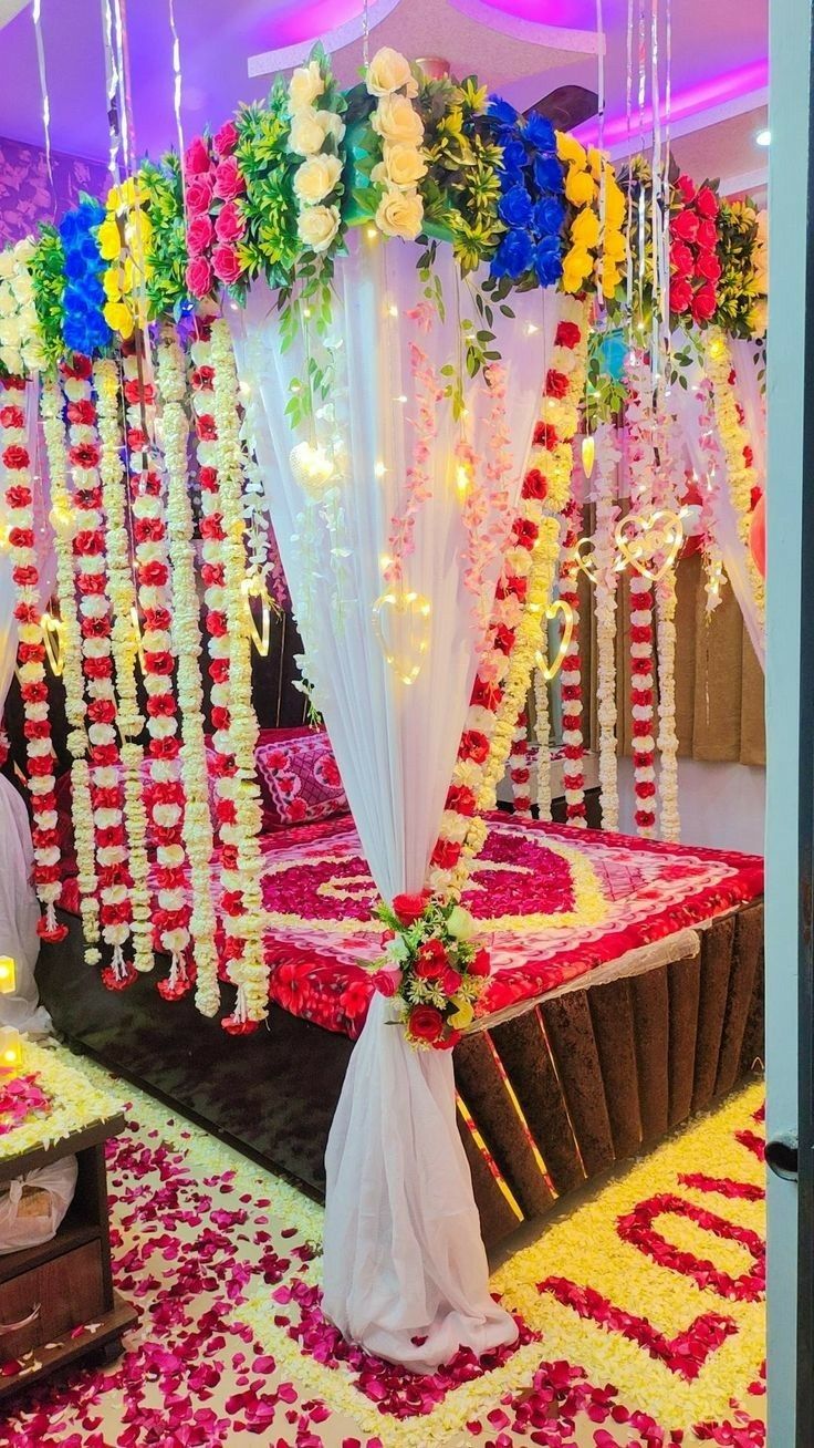 Suhagrat Bedroom Decoration